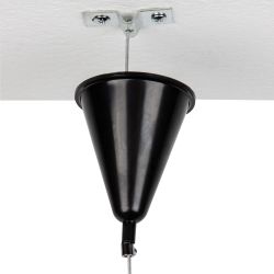 UFB-H41 BLACK 1 POLYBAG Набор для подвесного монтажа трехфазных шинопроводов. Цвет черный. TM Uniel.