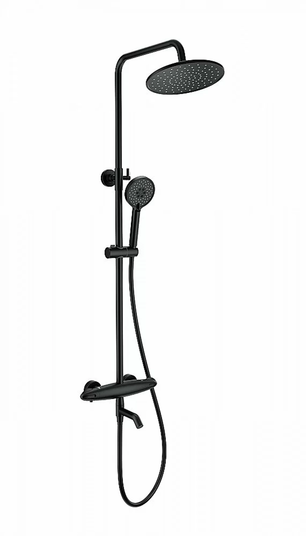 Душевая система с термостатом WONZON & WOGHAND CAPSULE WW-B3031-A1-MB черный матовый
