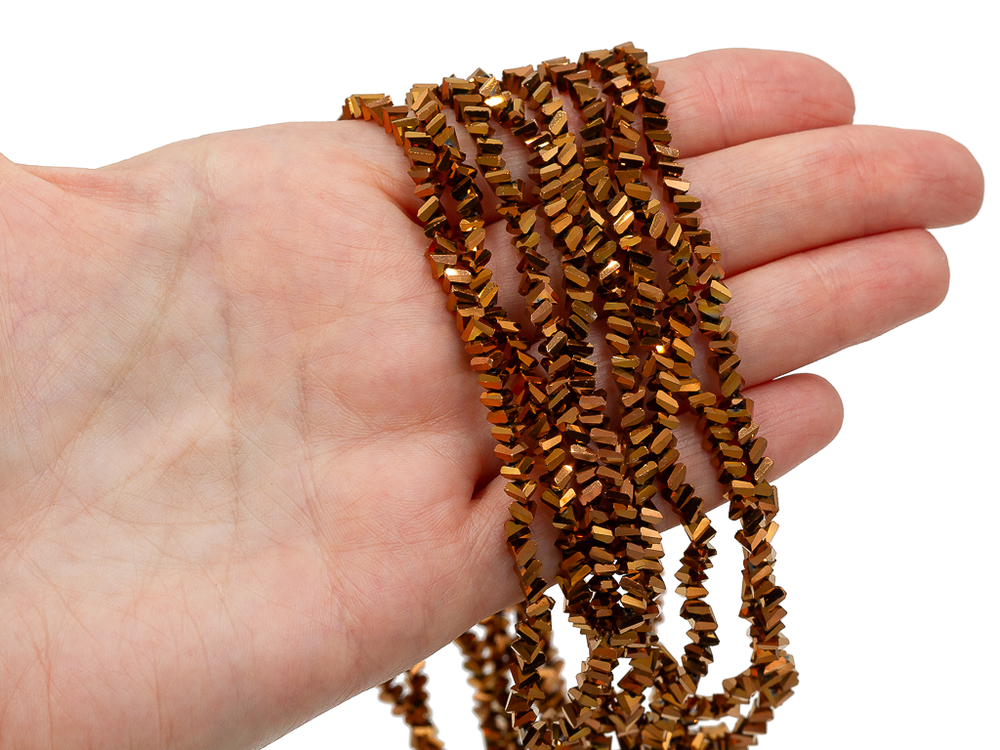 Нить бусин для украшений 4мм (ювелирное стекло)