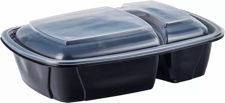 Контейнер СпК-230-2к Ланч-бокс черный. 950мл.