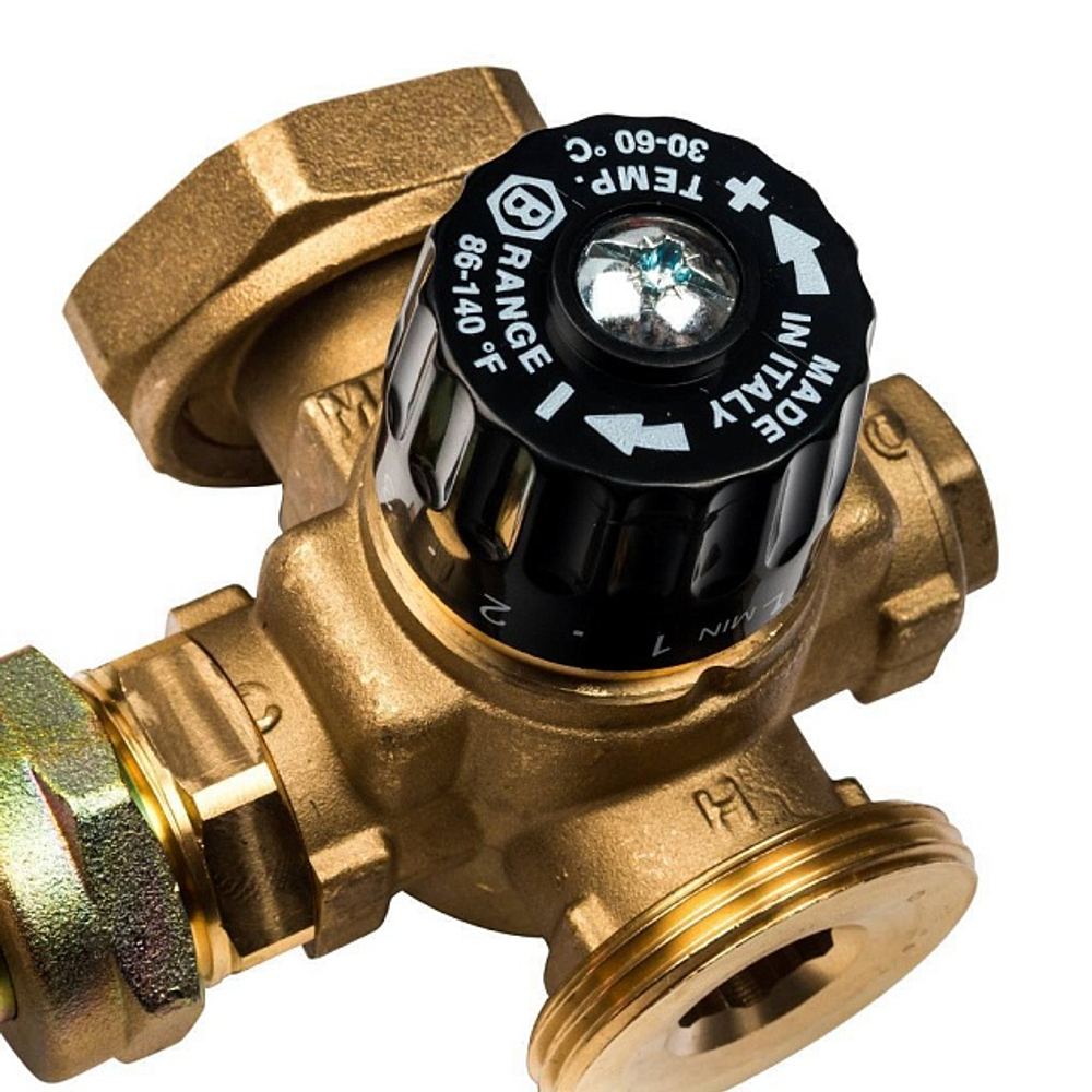 Насосная группа с термостатическим клапаном STOUT SDG-0002 - Ду25 (без насоса)