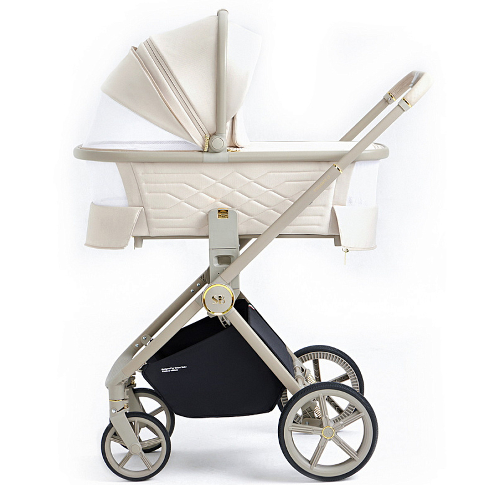 Детская коляска Sweet Baby Elegante 3 в 1 LT Beige 427218