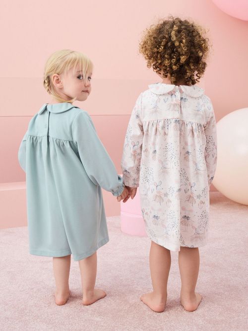 Рубашка ночная для девочки Next N76-507, 2 шт., Голубой, Молочный