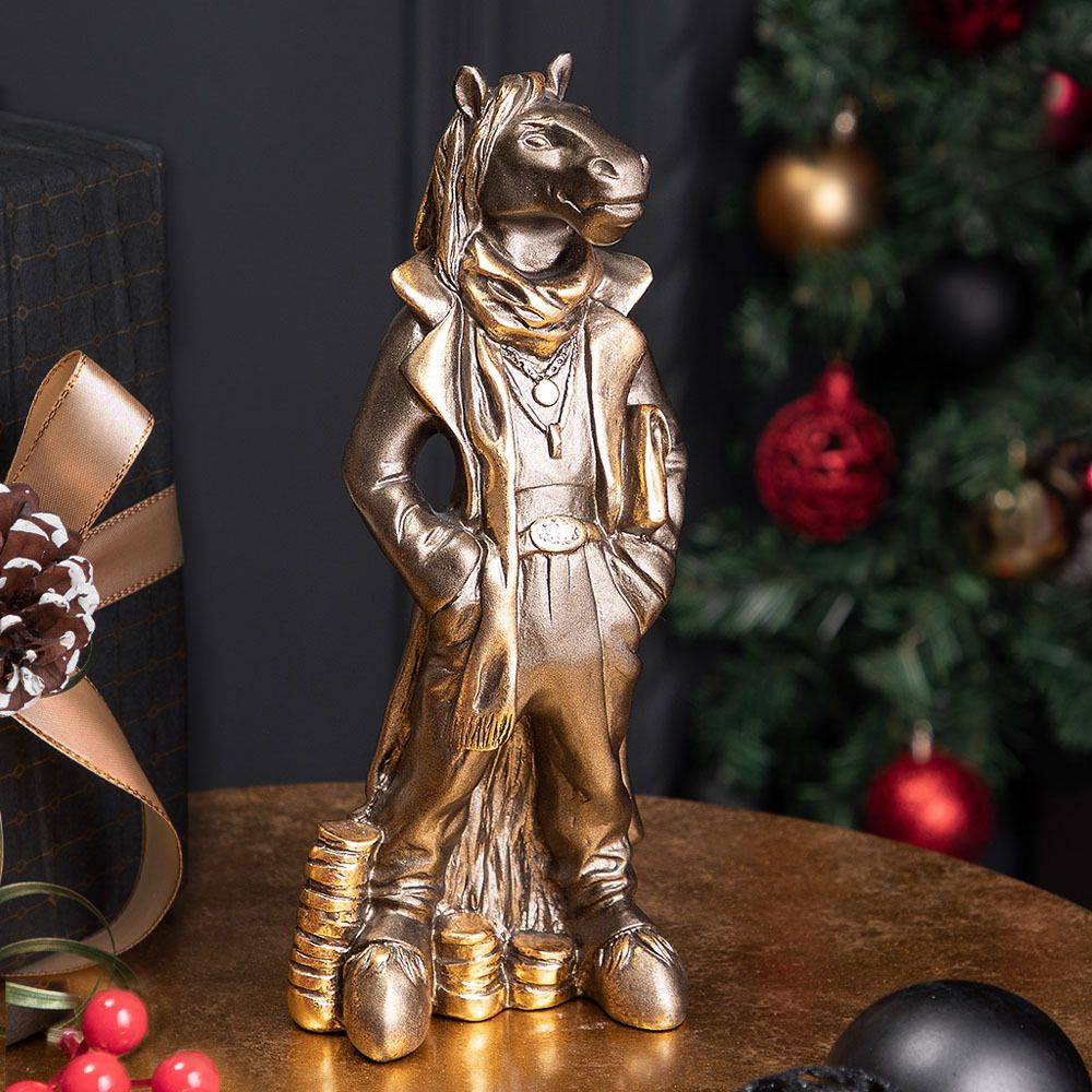 Скульптура Конь Оскар Бронза