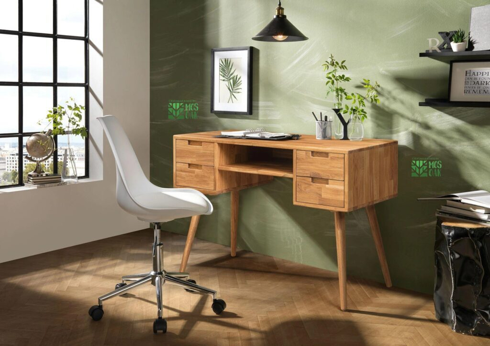 Стол письменный из массива дуба Nord-4