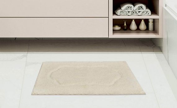 Alice (крем) Набор ков. для ванной кружевной 60х100 и 50х70