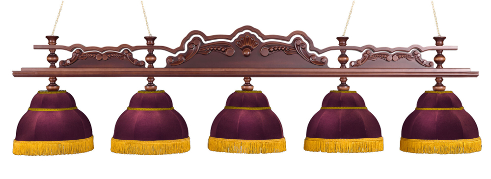 Лампа Император 5 плафонов - клен