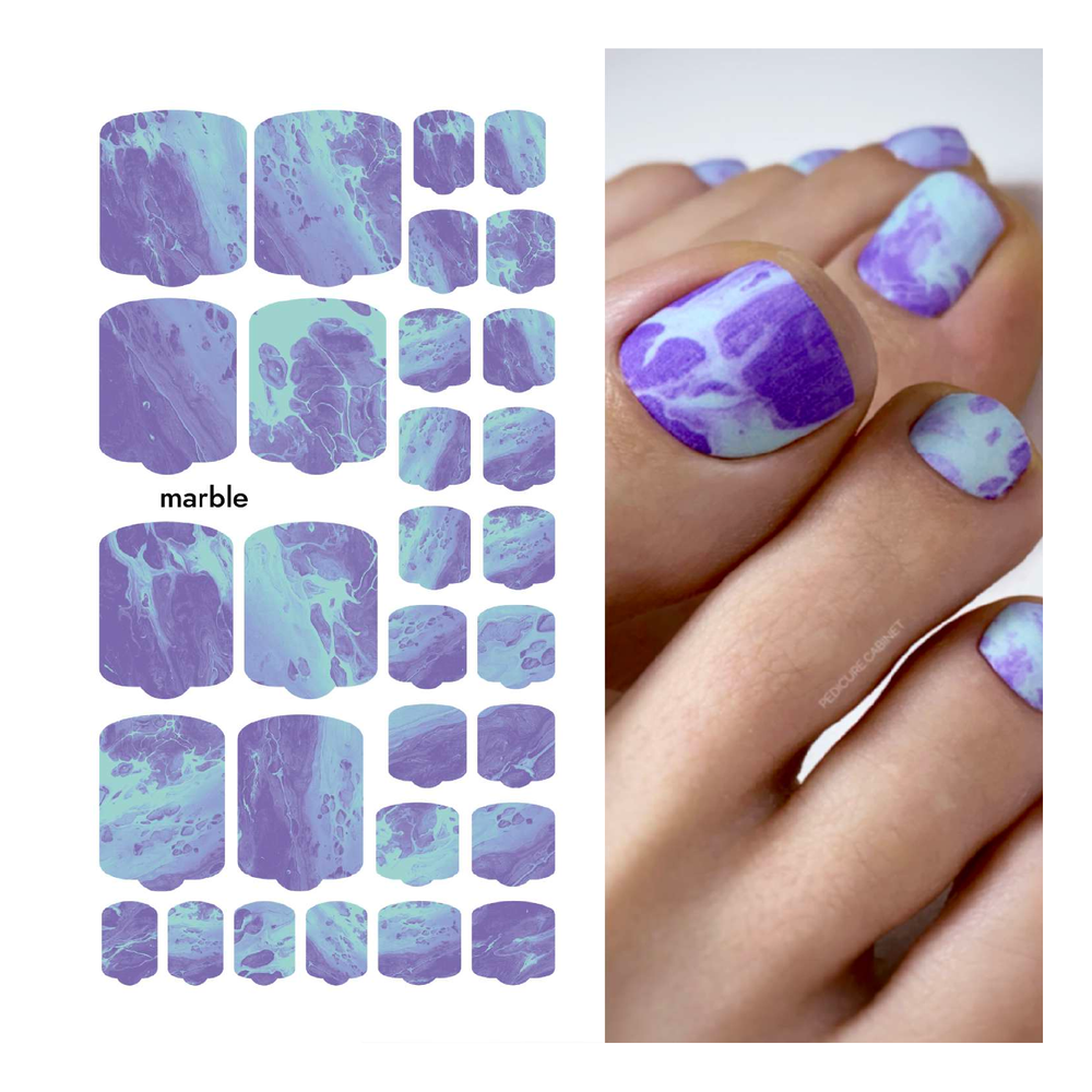 Пленки для педикюра Provocative Nails marble