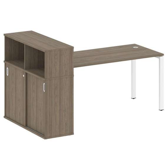 Метал Систем Стол письменный с шкафом-купе на П-образном м/к БП.РС-СШК-3.4 Т
