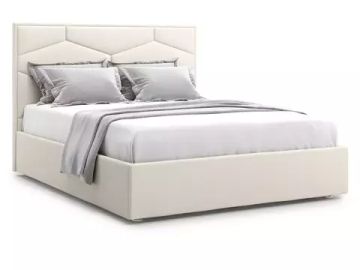 Кровать Premium Milana 4 160 с подъемным механизмом - Marvel-white