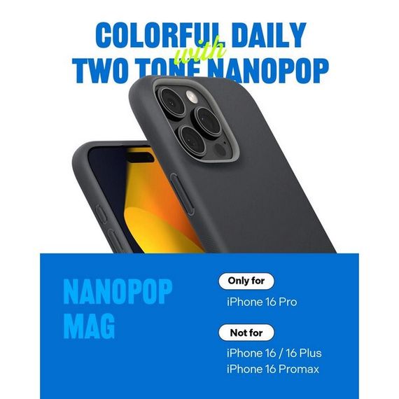 Чехол Spigen Caseology Nano Pop для iPhone 16 Pro (ACS08175) Black Sesame