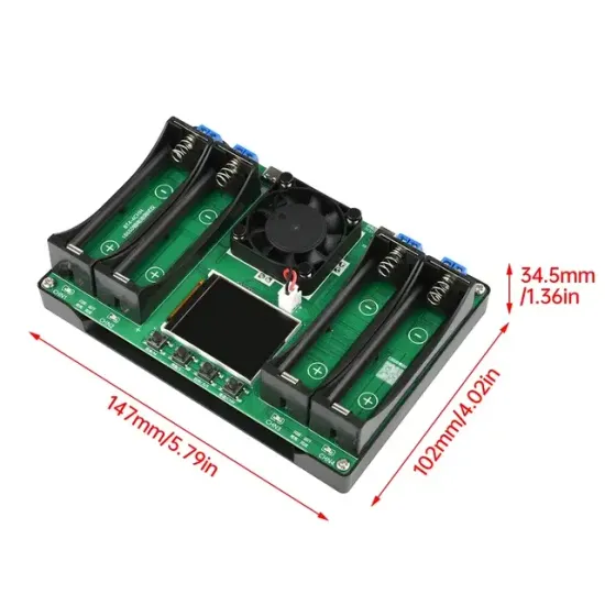 4-канальный тестер емкости батарей 18650 Li-ion
