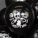 Набор воздушных шаров.  Мультяшный Кэт, Черный.