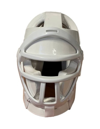 Шлем для тхэквондо с маской, белый