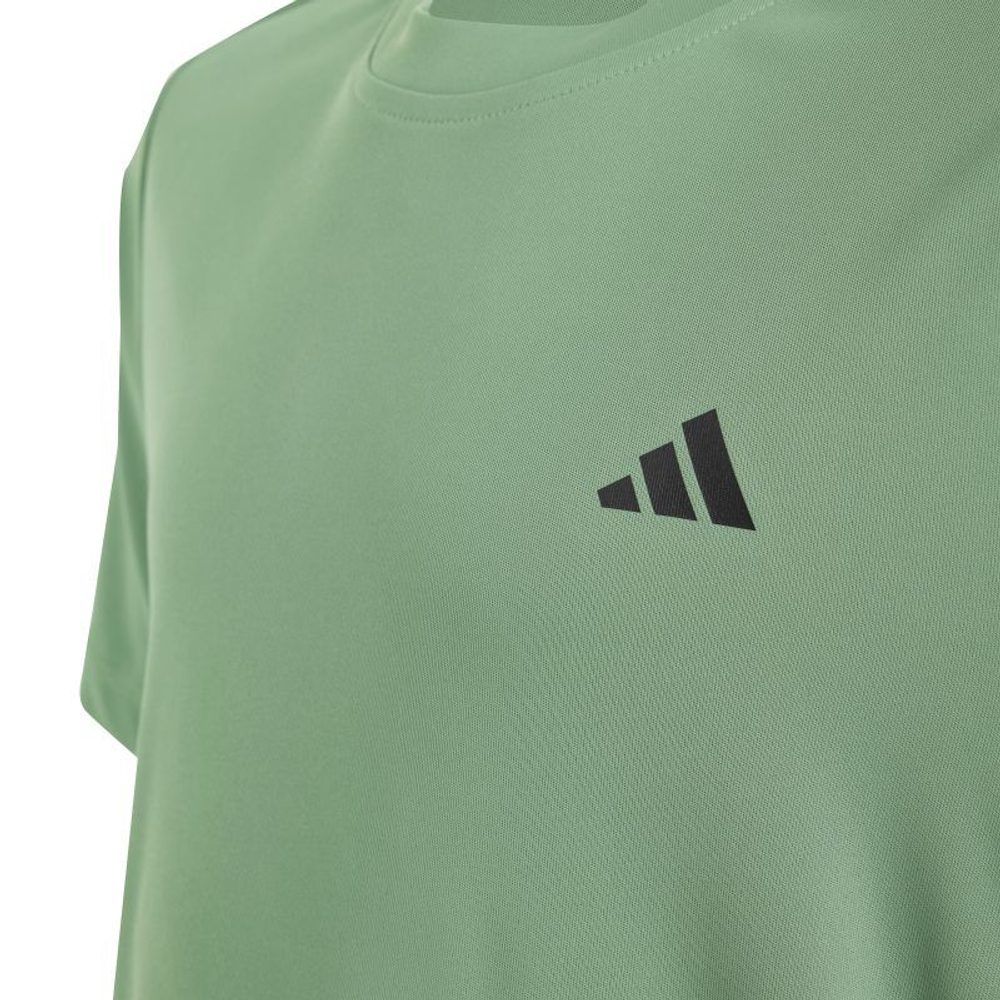 Футболка для мальчика теннисная Adidas B Club 3 Stripes Tennis Shirt - зеленый