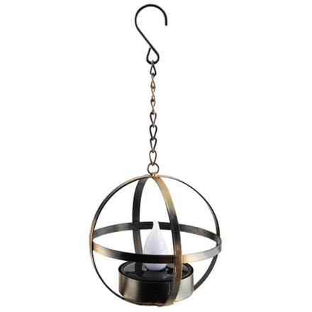ERASFM-02 ЭРА Садовый светильник Лофт подвесной на цепи на солнечной батарее, металл, 28 см