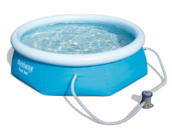 Бассейн надувной Bestway Fast Set Pools 244х66 см + фильтр-насос 1249 л/ч (57268/57100 BW)