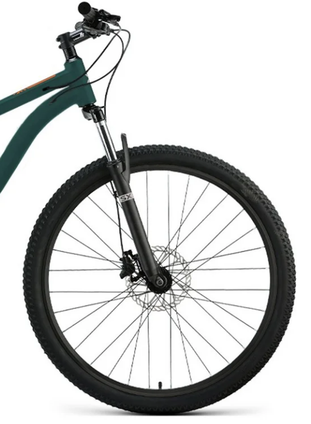 Велосипед 27,5" FORWARD APACHE SX, рама 17" тёмно бирюзовый/оранжевый 2026