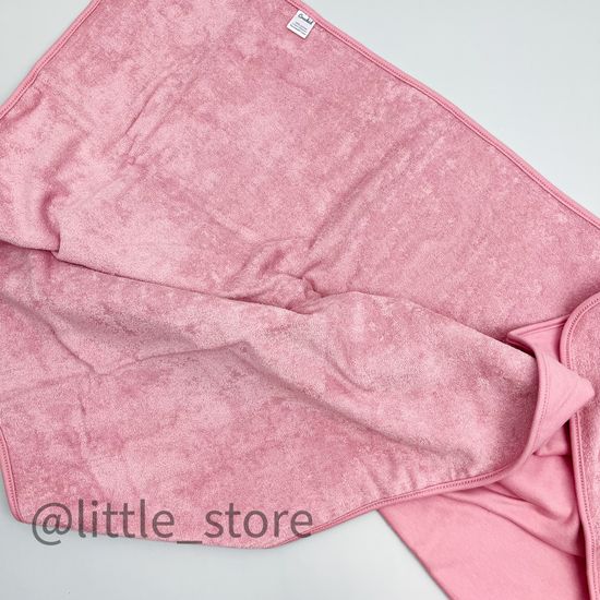 Полотенце хлопковое "Кошечки и цветочки" розовый зефир