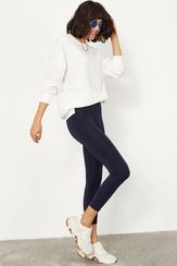 Qadın üçün göy rəng, parlaq, streç material lasina 2253399