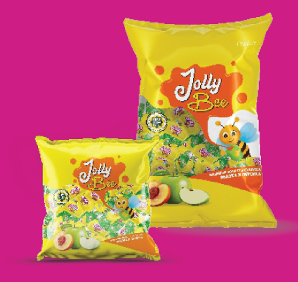 Мармелад Jolly Bee Яблоко и персик 500гр