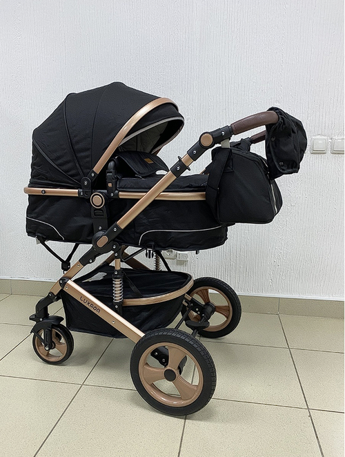 Детская коляска Luxmom 518 3в1 (черный)