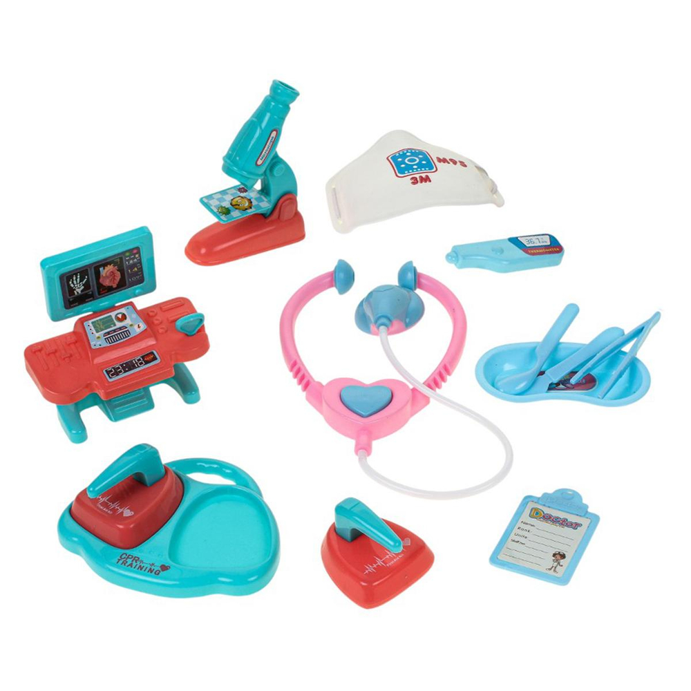 Набор доктора, чемодан на колесах с ручкой, 616-185