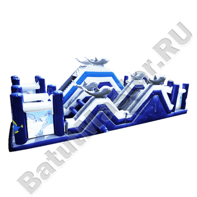 Надувная полоса препятствий "Морские приключения"