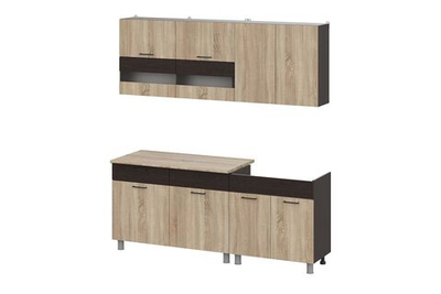 Кухонный гарнитур Босфор (Дуб Венге/Дуб Сонома) 2000