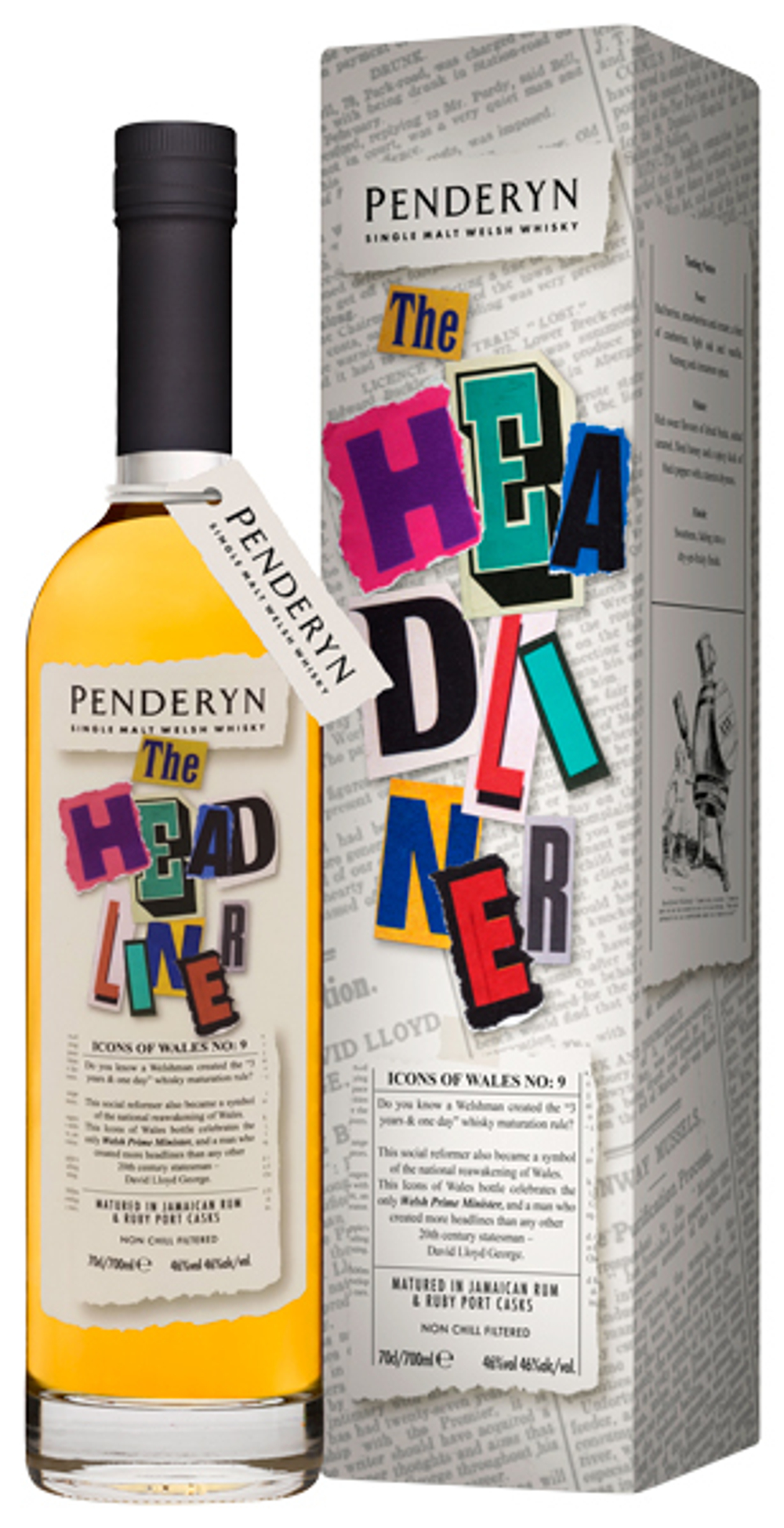 Виски Penderyn The Headliner 46% 0,7л, п/уп