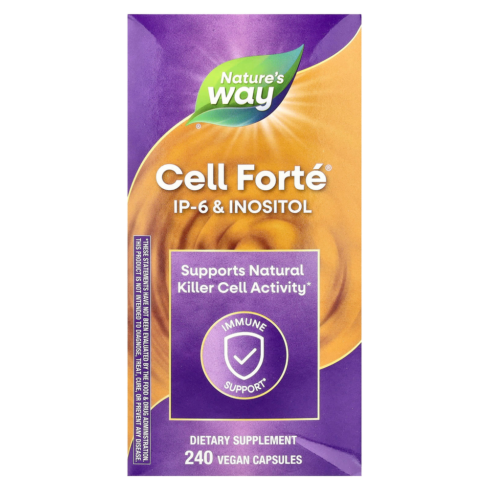 Nature's Way, Cell Forté IP-6 и инозитол, 240 веганских капсул