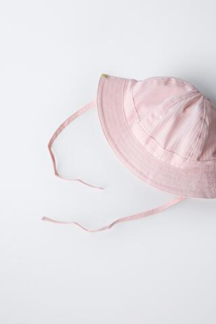 ZARA ПАНАМА С НАШИВКОЙ, ЦВЕТ РОЗОВОГО ДЕРЕВА