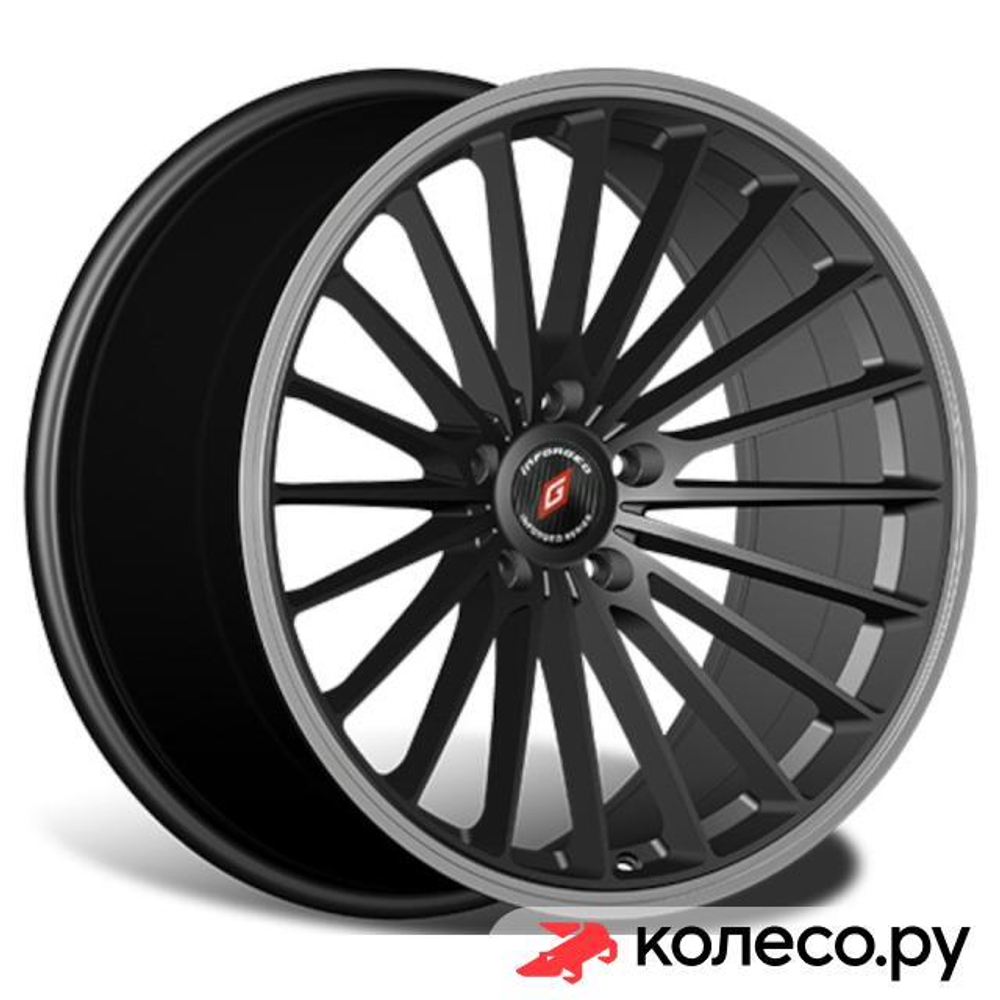 IFG36 8x18/5*114.3 D67.1 ET45 Matt Black Undercut Lip