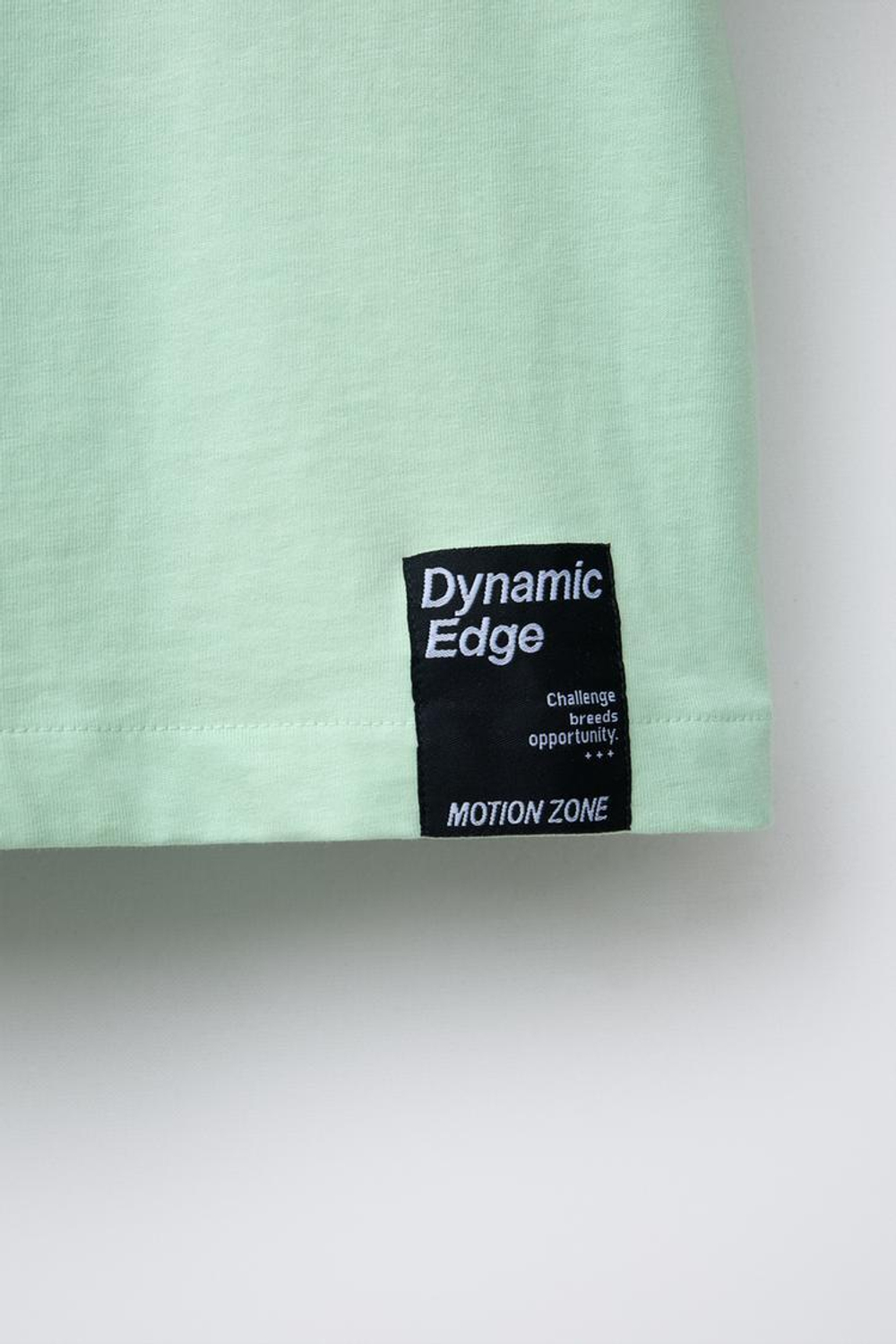 ZARA СПОРТИВНАЯ ФУТБОЛКА С ТЕКСТОМ И ЭТИКЕТКОЙ, МЯТНЫЙ