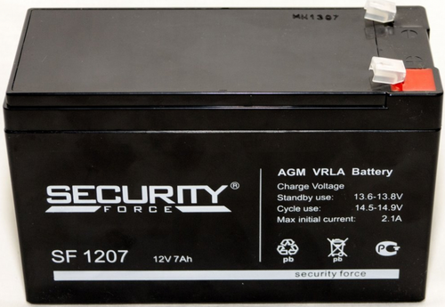 SF 1207 Аккумуляторная батарея 12в, 7Ач