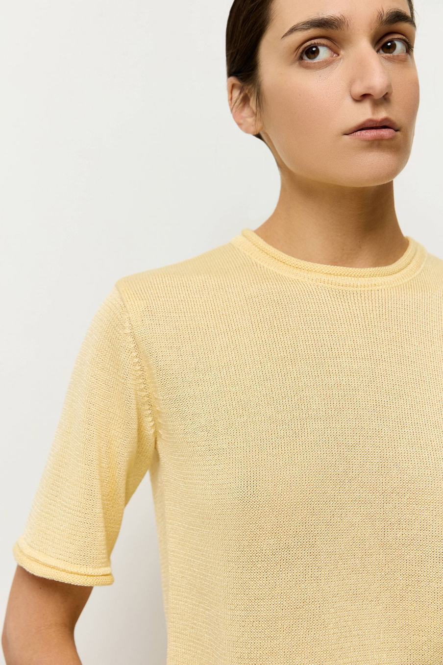 Джемпер-футболка из вискозы с хлопком