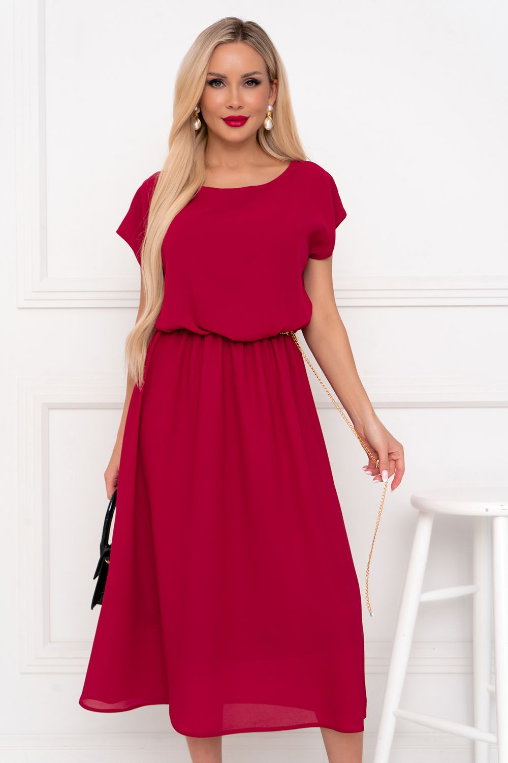 Платье Стелла (марсала) Р11-1169/2 Nikol (Акция)