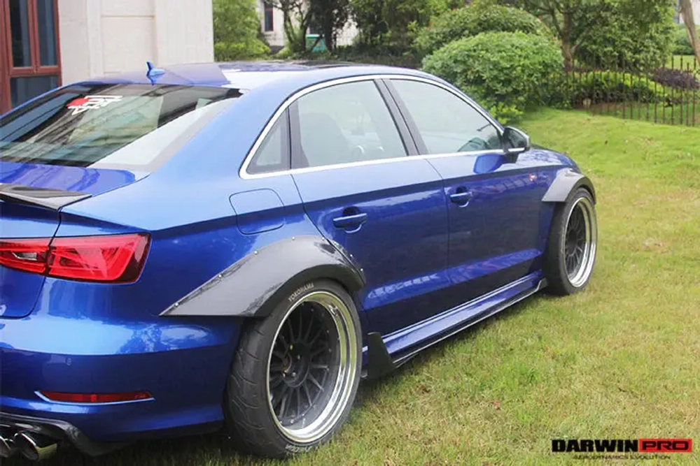 Карбоновые боковые юбки для AUDI S3 A3 2013 - 2016 Ауди аэродинамический обвес