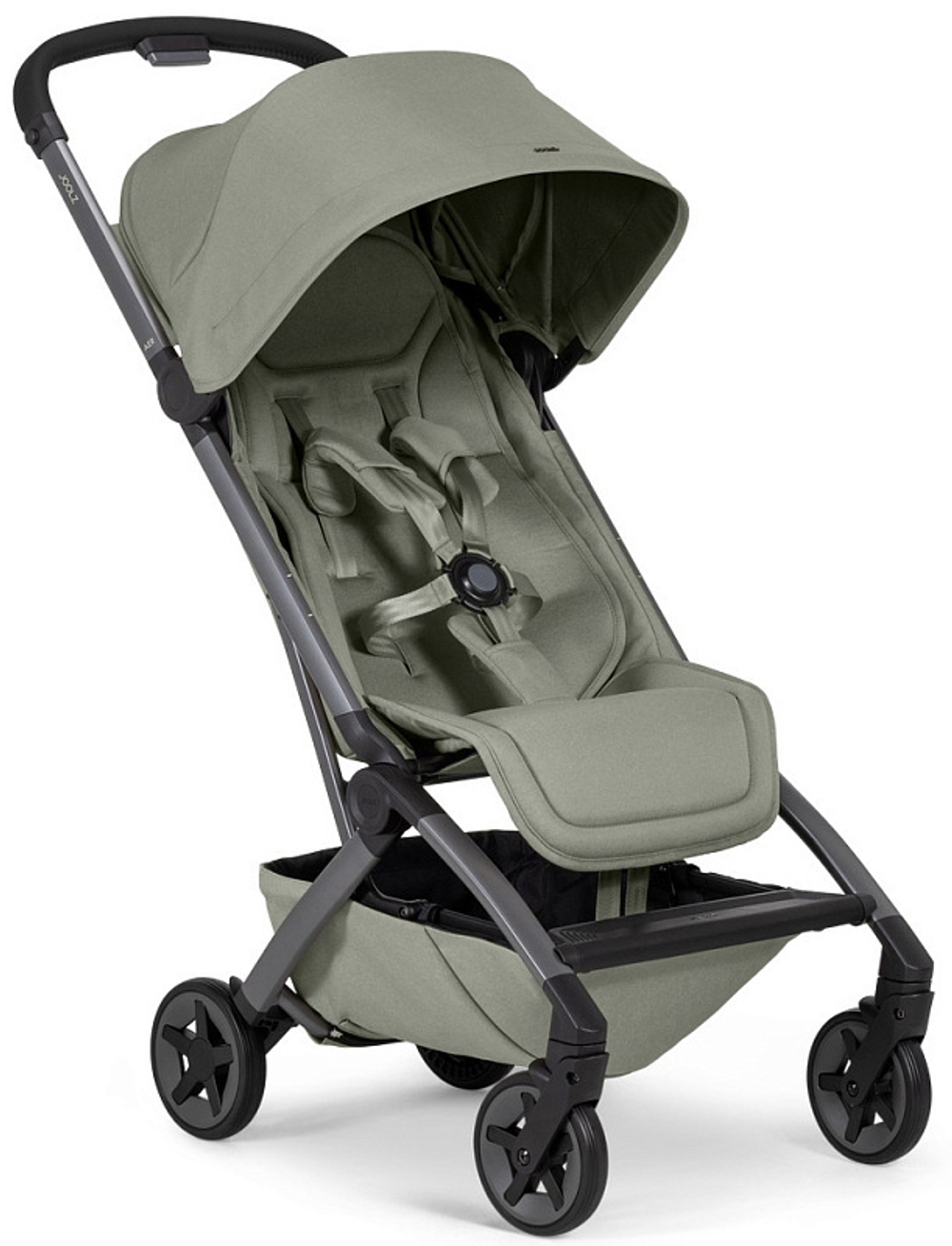 Детская прогулочная коляска Joolz Aer 2 с бампером Sage green/Black Carbon
