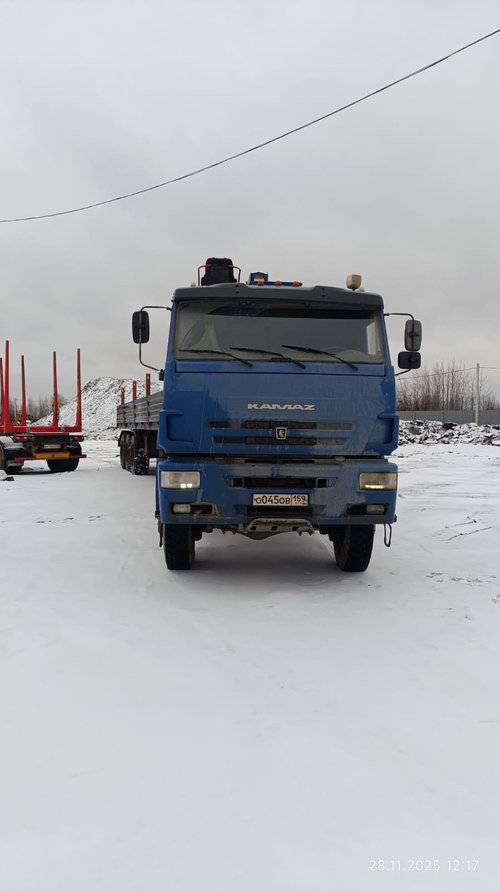 Феникс 7806* на шасси КамАЗ 65225 6x6 Седельный тягач с КМУ 780612 (Дизельный, 8,9 л, 390 л.с., МТ)
