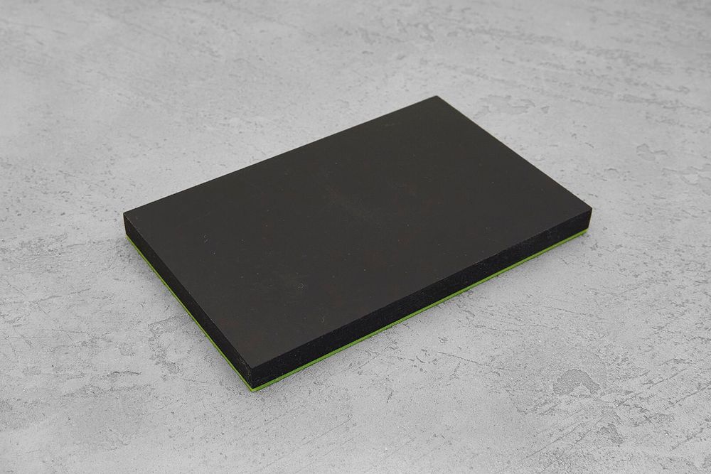 Микарта, плашка 130x80x10(+)мм, с салатовым спейсером 1,5мм