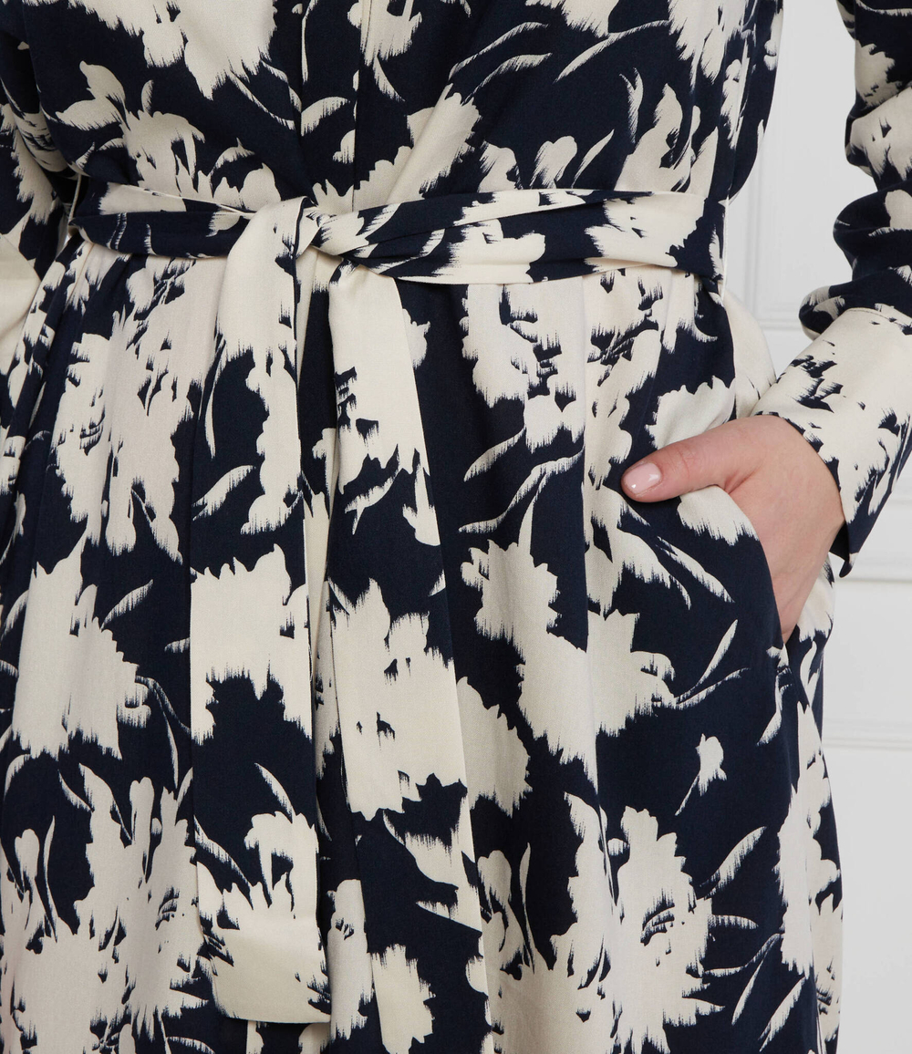 Платье с ремешком plus size Persona by Marina Rinaldi - темно-синий(7221033)