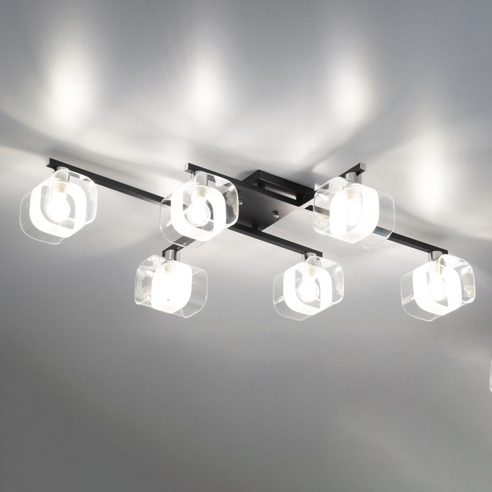 Citilux Вирта CL139165 Люстра потолочная Чёрная Матовая