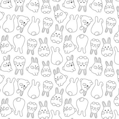 Милые пасхальные кролики