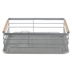 Сушилка для посуды Granli, 43x30,5x14 см, серая