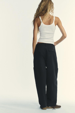 ZARA ТОП В РУБЧИК С ЦВЕТАМИ, БЕЛЫЙ