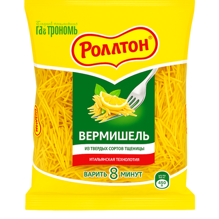 Макароны Роллтон вермишель 400 гр