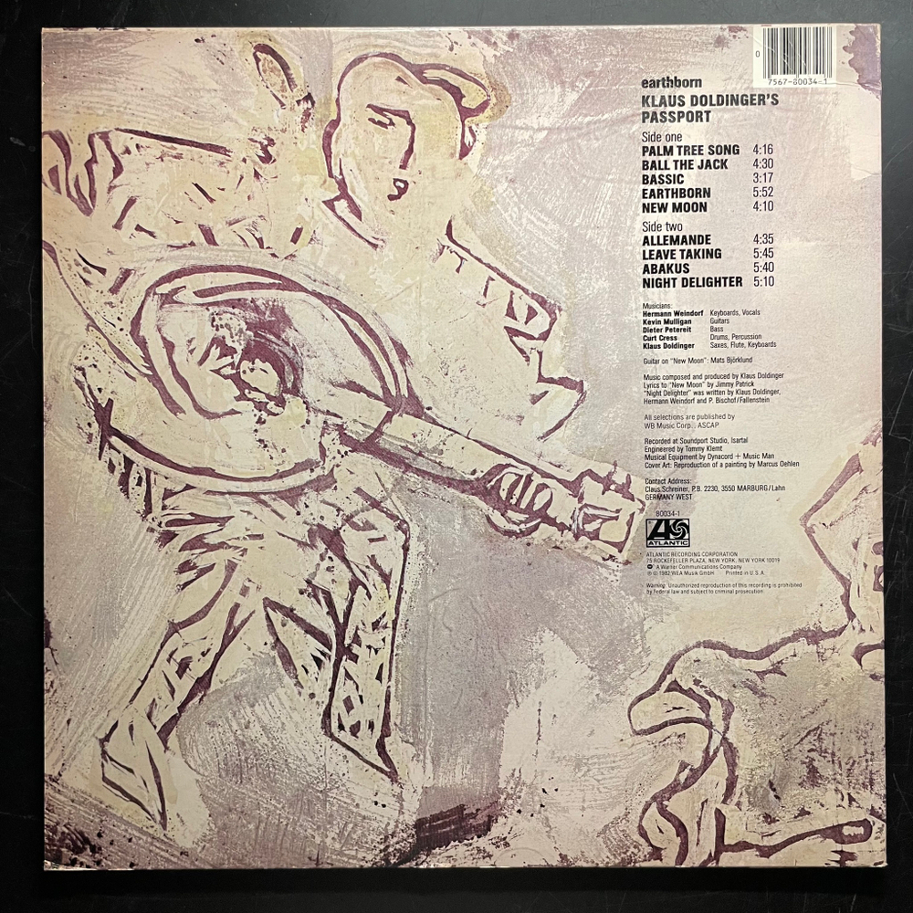 Passport ‎– Earthborn (США 1982г.)