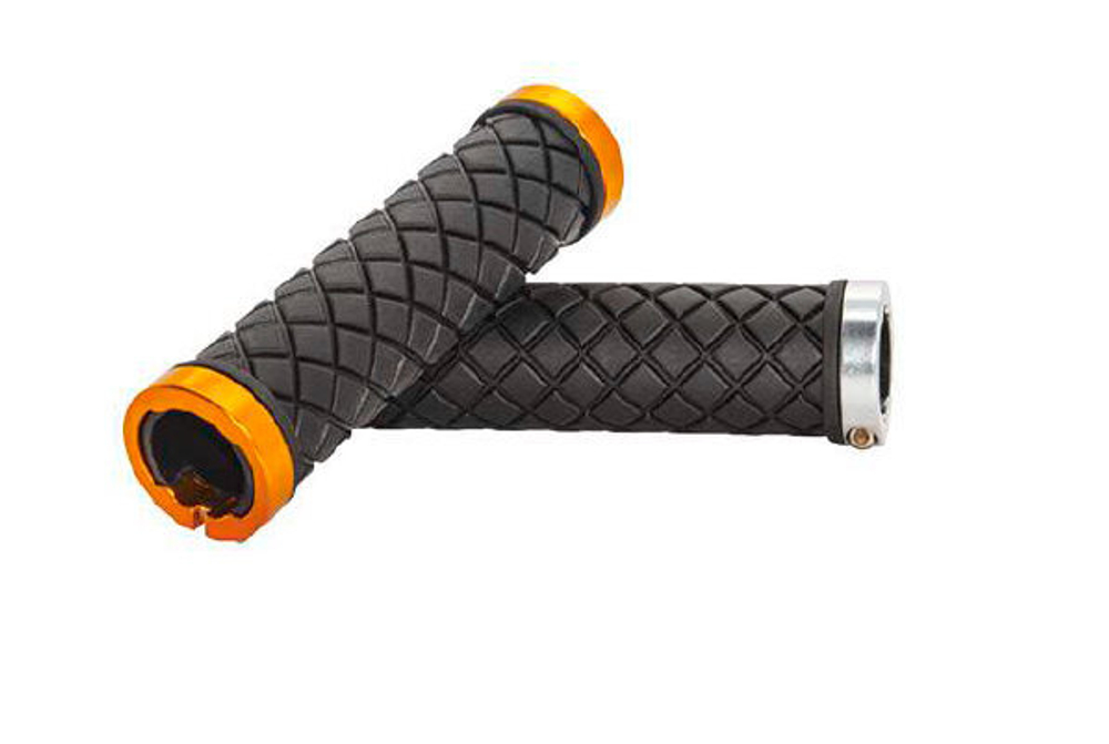 Грипсы рез. 130мм, 2 грипстопа, чёр.