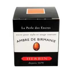 Чернила во флаконе Herbin 30 мл Ambre de Birmanie желто-коричневые (13041T) 3
